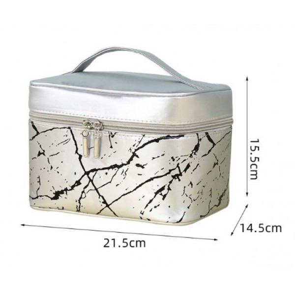 Косметичка - валіза "Мармур", органайзер для косметики, різні види, 21,5х14,5х15,5 см