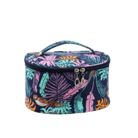 Косметичка-валіза овальна "Night Tropics", органайзер для косметики
