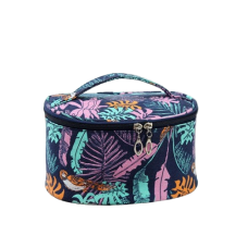 Косметичка-валіза овальна "Night Tropics", органайзер для косметики