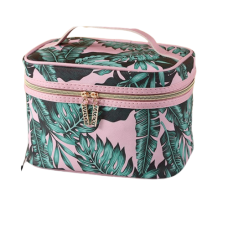 Косметичка - валіза "Pink Tropic", овальна, органайзер для косметики