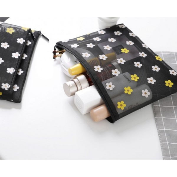 Косметичка сітчаста "Chamomile", різні розміри Косметичка сітчаста "Chamomile", різні розміри