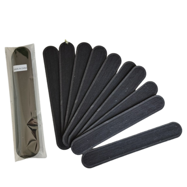 Вкладиш самоклеючий для одягу без язичка, одноразовий чорний, 1 шт