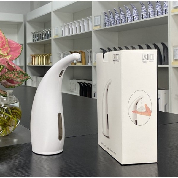 Дозатор сенсорний для мила, автоматичний, диспенсер, білий, 300 мл