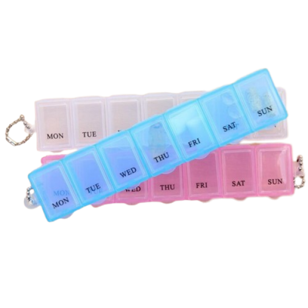 Органайзер для таблеток на 7 відділень JUST, компактний кейс для таблеток на 7 відділень