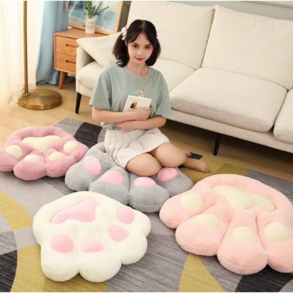 М'яка подушка для сидіння, Лапка, 50х60 см, біла лапка М'яка подушка для сидіння, Лапка, 50х60 см, біла лапка