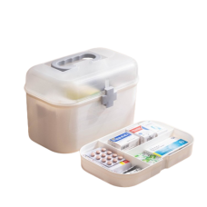 Аптечка-органайзер для ліків, контейнер пластиковий для медикаментів (27х16х18см)