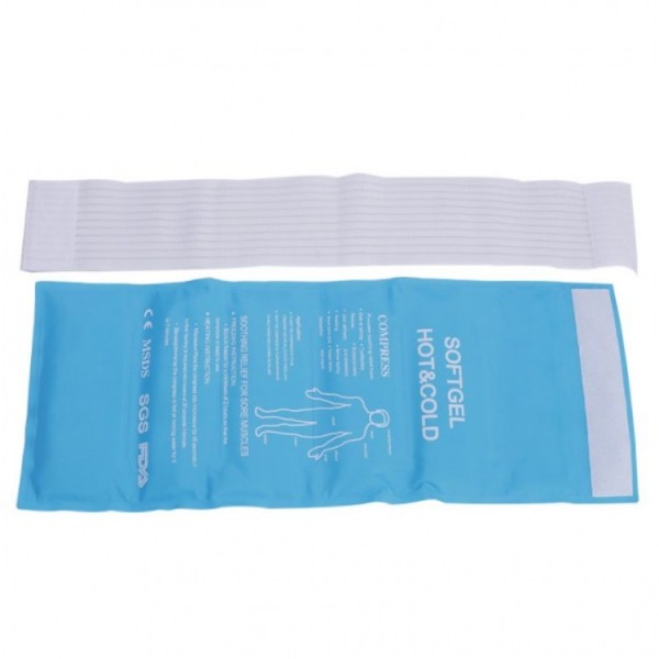 Компрес гелевий ColdHot blue холодний-гарячий з еластичним бинтом, 45х17,5 см