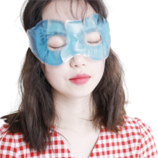 Гелева багаторазова маска для зони навколо очей з отворами (охолодна-зігріваюча),1 шт