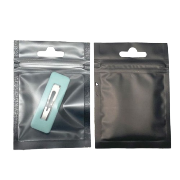 Пакет саше чорний косметичний із замком Zip-Lock 14х20 см, матовий чорний пакет Zip-Lock 14х20 см, 10 шт