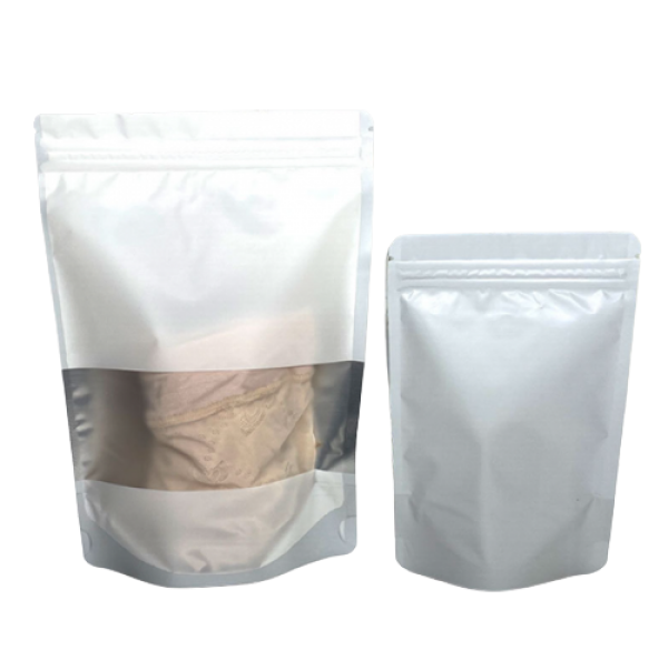 Пакет-саше косметичний, із замком Zip-Lock 14х20 см, матовий білий пакет із прозорою вставкою, Zip-Lock 14х20 см, 10 шт