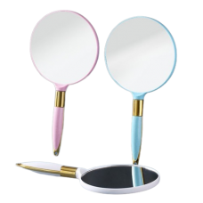 Дзеркало косметичне кругле з ручкою, різні кольори