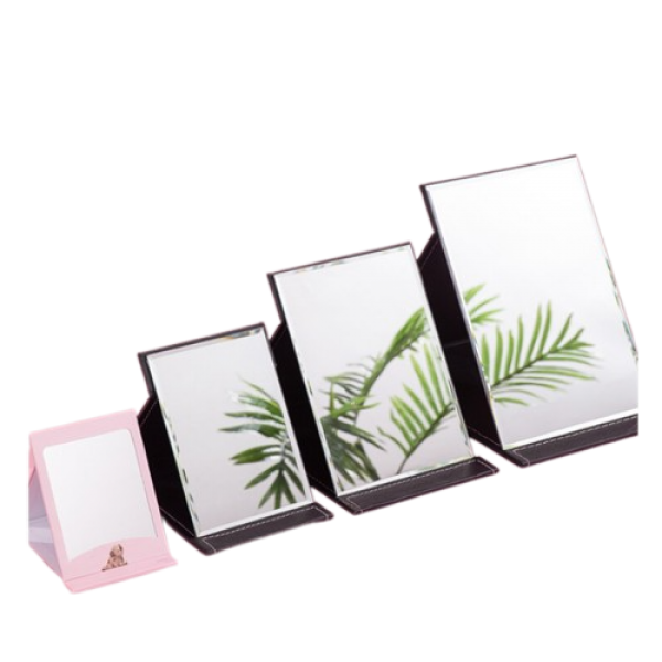 Дзеркало косметичне, складне, 3 кольори, 21х15 см