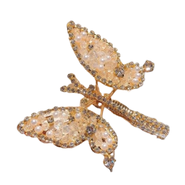 Шпилька для волосся "Big Butterfly", золото, 6х 5,5 см, 1 шт