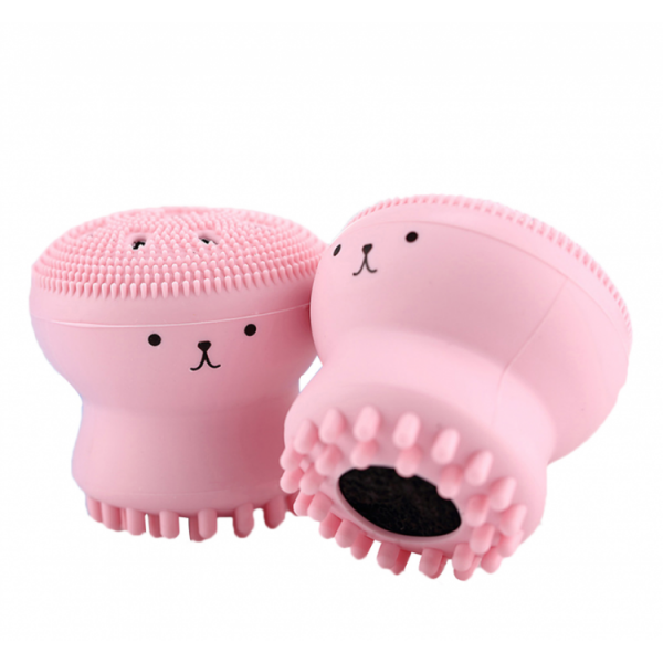 Щітка для вмивання обличчя, силіконова, "Восьминіг", 1 шт