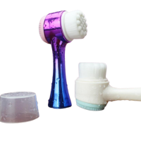 Двостороння щітка для очищення обличчя, 1 шт