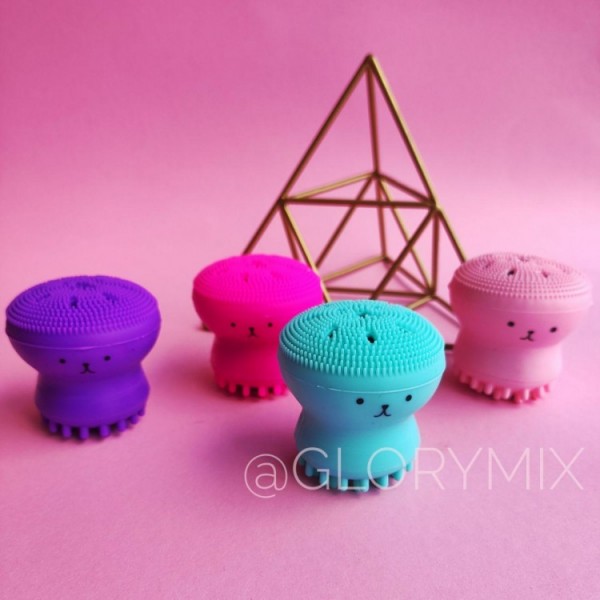 Щітка для вмивання обличчя, силіконова, "Восьминіг", 1 шт