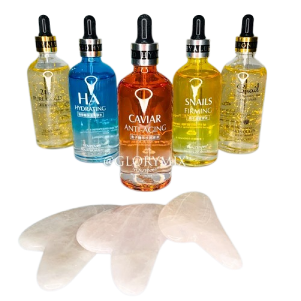 Масажний набір: Шкребок Гуаша + сироватка Venzen на вибір (100 мл)