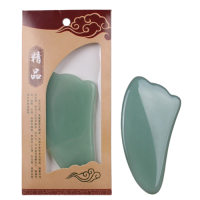 Шкребок Гуаша "Лапка", зелене скло, 5,5х10,8 см