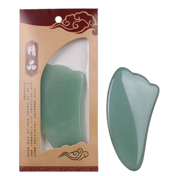 Шкребок Гуаша "Лапка", зелене скло, 5,5х10,8 см