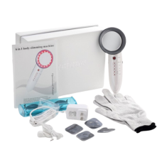 Ультразвуковий масажер 6в1, з технологією EMS (електроміостимуляція) та світлодіодним опроміненням, для омолодження шкіри