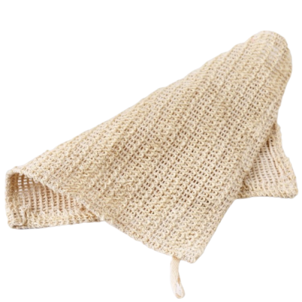 Мочалка з волокон рами (китайська кропива), натуральна еко мочалка з рами