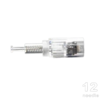 Картридж для дермапену, із гвинтовим кріпленням, на 12 голок, медична сталь