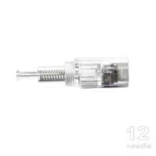 Картридж для дермапену, із гвинтовим кріпленням, на 12 голок, медична сталь