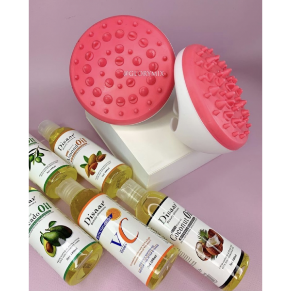 Набір для догляду за тілом: Масажер компактний ручний + олія Disaar (на вибір)