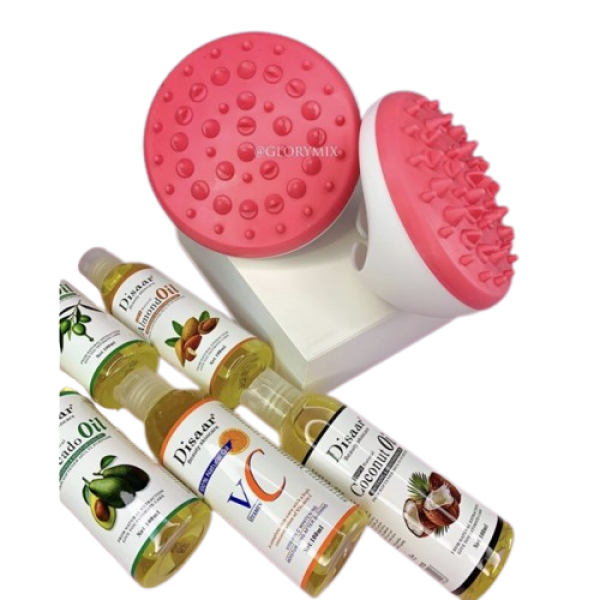 Набір для догляду за тілом: Масажер компактний ручний + олія Disaar (на вибір)