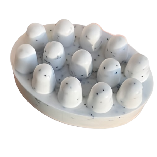 Масажне мило ручної роботи, скрабуюче, антицелюлітне, з ароматом кокоса