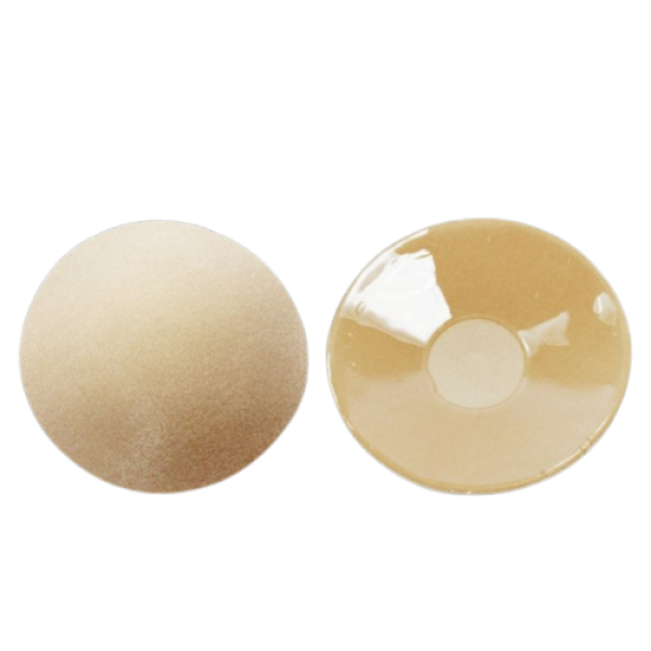 Наклейки атласні на соски, самоклеючі, круглі, стикині, бюстгалтер-невидимка, бежевий