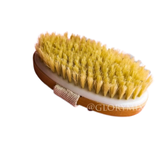 Щітка одностороння для масажу тіла, від целюліту, з натуральною щетиною, овальна