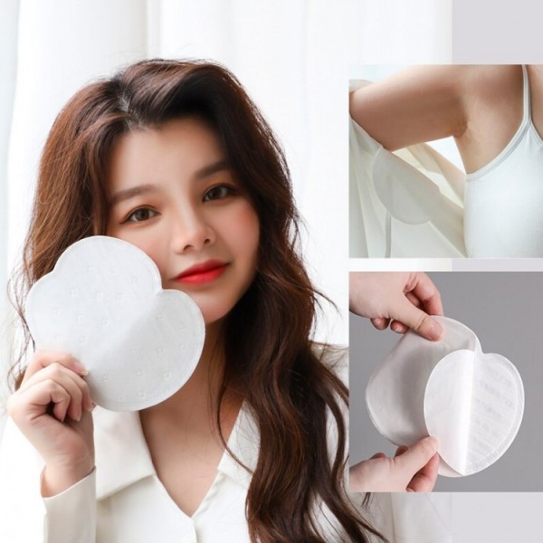 Вкладиші для пахв від поту 13,5 х 12 см, вкладиші антипіт білі, упаковка 10 шт