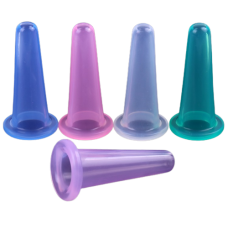 Банка силіконова, вакуумна, для масажу шкіри обличчя (М-розмір), 1шт