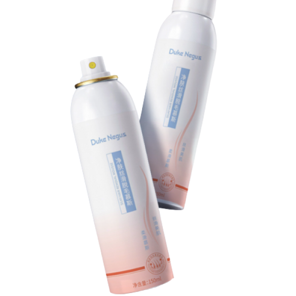 Спрей - пінка депілятор для безболісного видалення волосся, мус для депіляції Duke Negus Silky Hair Removal Mousse, 150 мл