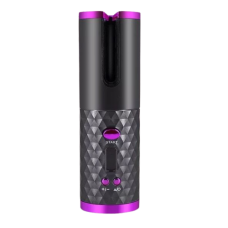 Плойка для волосся, автоматична, стайлер для завивання волосся, чорний з фіолетовим