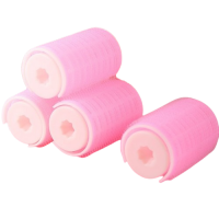 Бігуді м'які для волосся, рожеві, комплект бігудів, 4 шт