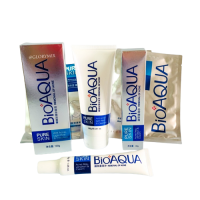 Набір для проблемної шкіри BIOAQUA Pure Skin анти-акне: пінка + крем + 4 тканинні маски