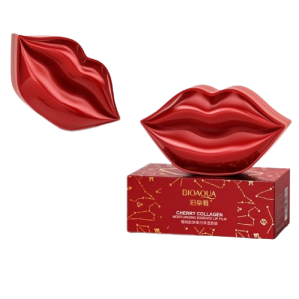 Патчі для губ Bioaqua Cherry Collagen Essence Lip Film, з екстрактом вишні (60г/20шт)