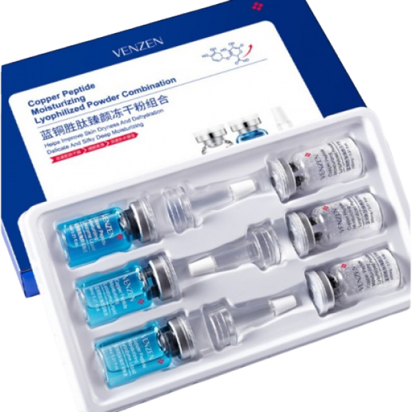 Набор сывороток с медными пептидами Venzen Copper Peptide Moisturizing Lyophilized Powder Combination