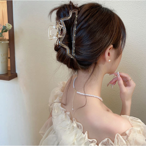 Затискач для волосся "Castle", 4 кольори, 13х5.5 см