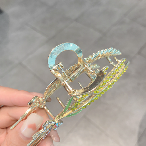 Крабик для волосся "Колоски", золото, 11.5х4.5 см Крабик для волосся "Колоски", золото, 11.5х4.5 см