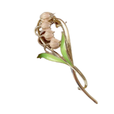 Крабик для волосся "Beautiful Flower", золото, 6х12,3 см