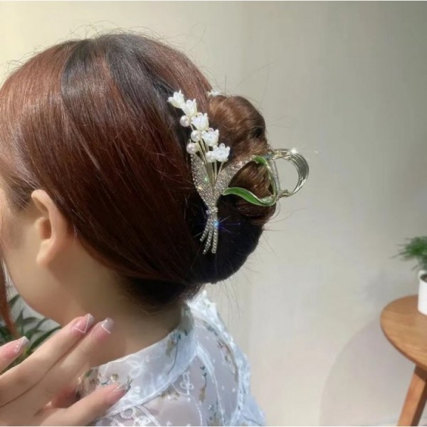 Крабик для волос "Spring Flower", золото