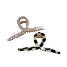 Крабик для волосся, два кольори, 11,5х5,5 см