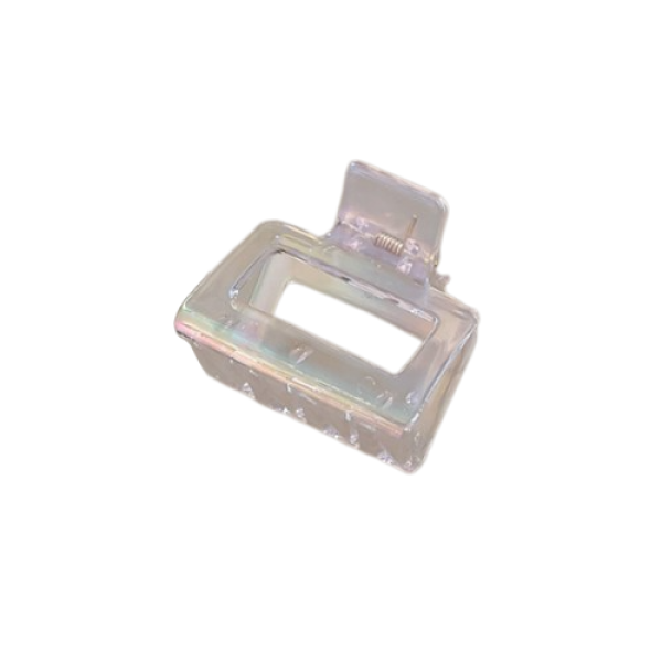 Крабик для волосся "Rectangle", прозорий