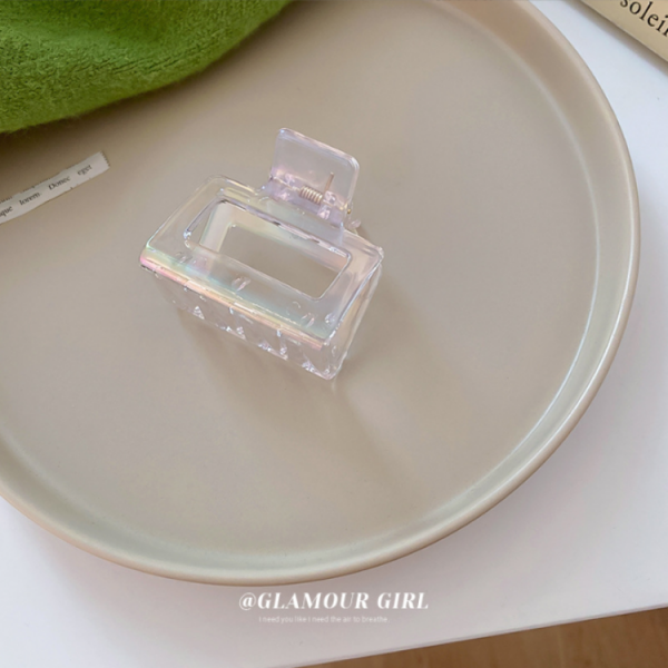 Крабик для волосся "Rectangle", прозорий