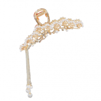 Зажим для волос "Pearl Divinity", золото, 9.6x4.6 см