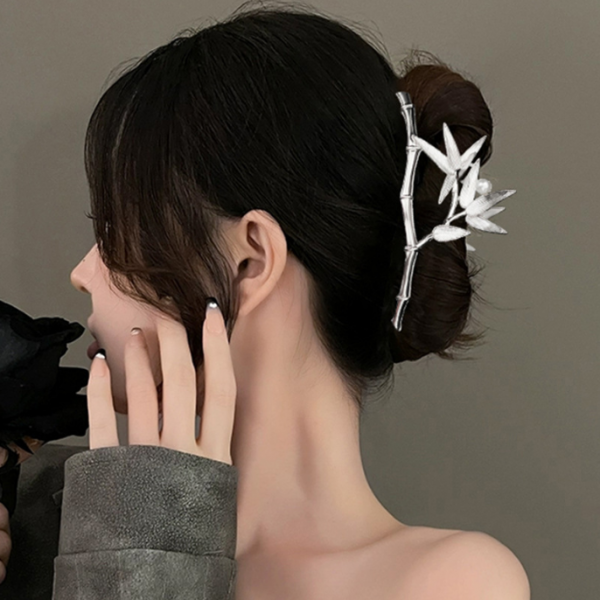 Крабик для волосся "Bamboo", два кольори, 14,5х6 см