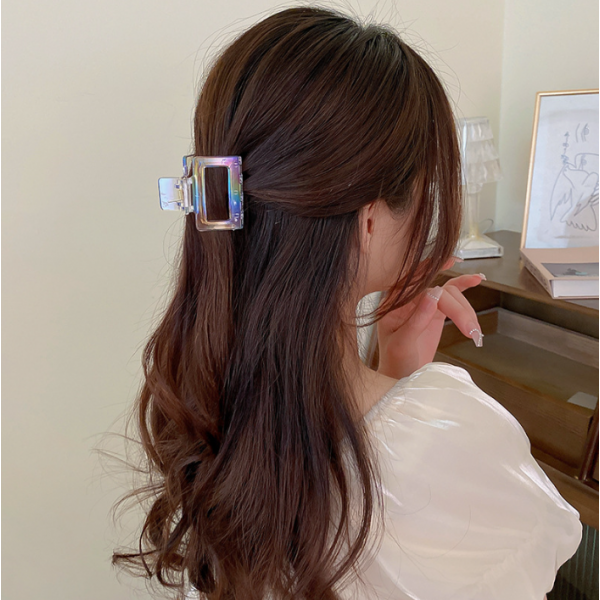 Крабик для волосся "Rectangle", прозорий